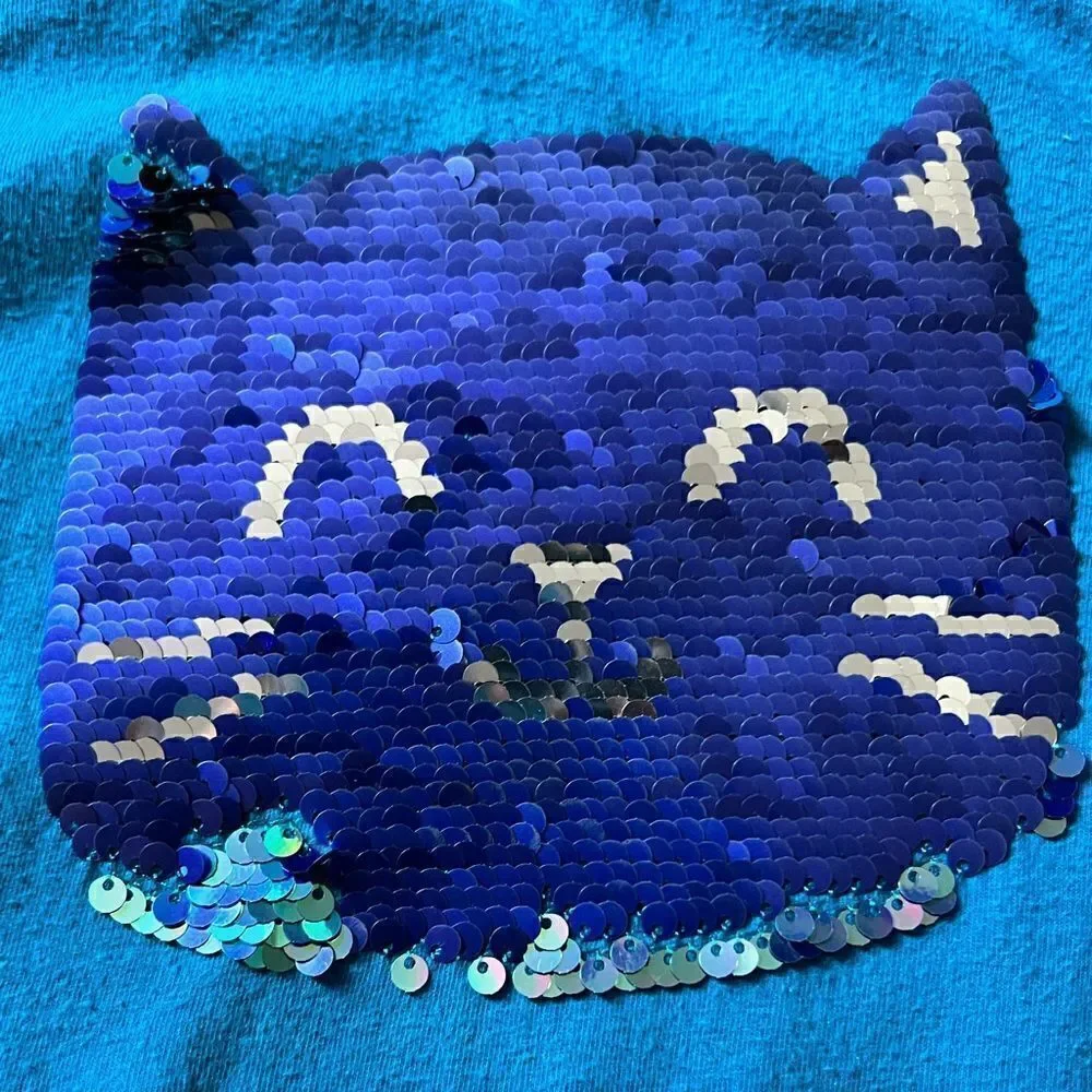 Cat & Jack Girls Long Sleeve Shirt with sequin detail